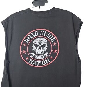 Delta Black Graphic Sleeveless T Shirt Roadglide Nation Graphic Mens 2XL